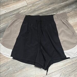 Black and Tan Women's Athletic Shorts